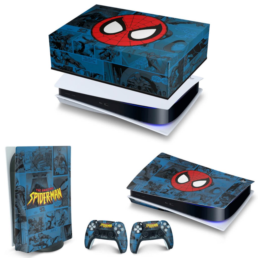 PS4 Slim Skin - Spider-Man Homem Aranha 2 Edition - Pop Arte Skins