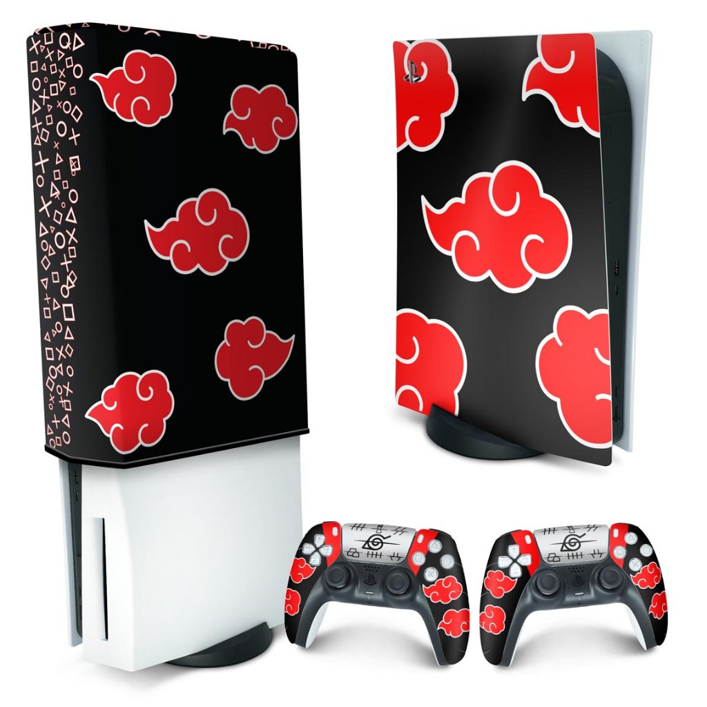 Xbox 360 Slim Capa Anti Poeira - Naruto Akatsuki - Pop Arte Skins