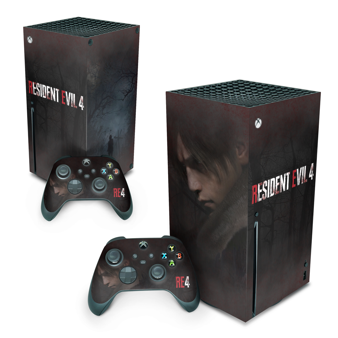 Xbox Series X Skin - Resident Evil 4 Remake - Pop Arte Skins Atacado