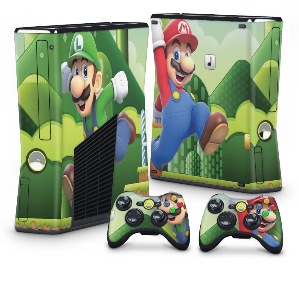 Xbox 360 Super Slim Capa Anti Poeira - Super Mario Bros. - Pop Arte Skins  Atacado