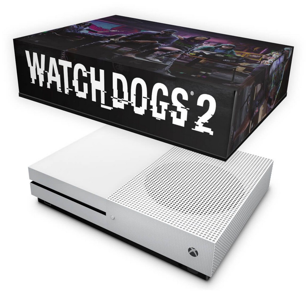 Xbox One Slim Capa Anti Poeira - Watch Dogs 2 - Pop Arte Skins Atacado