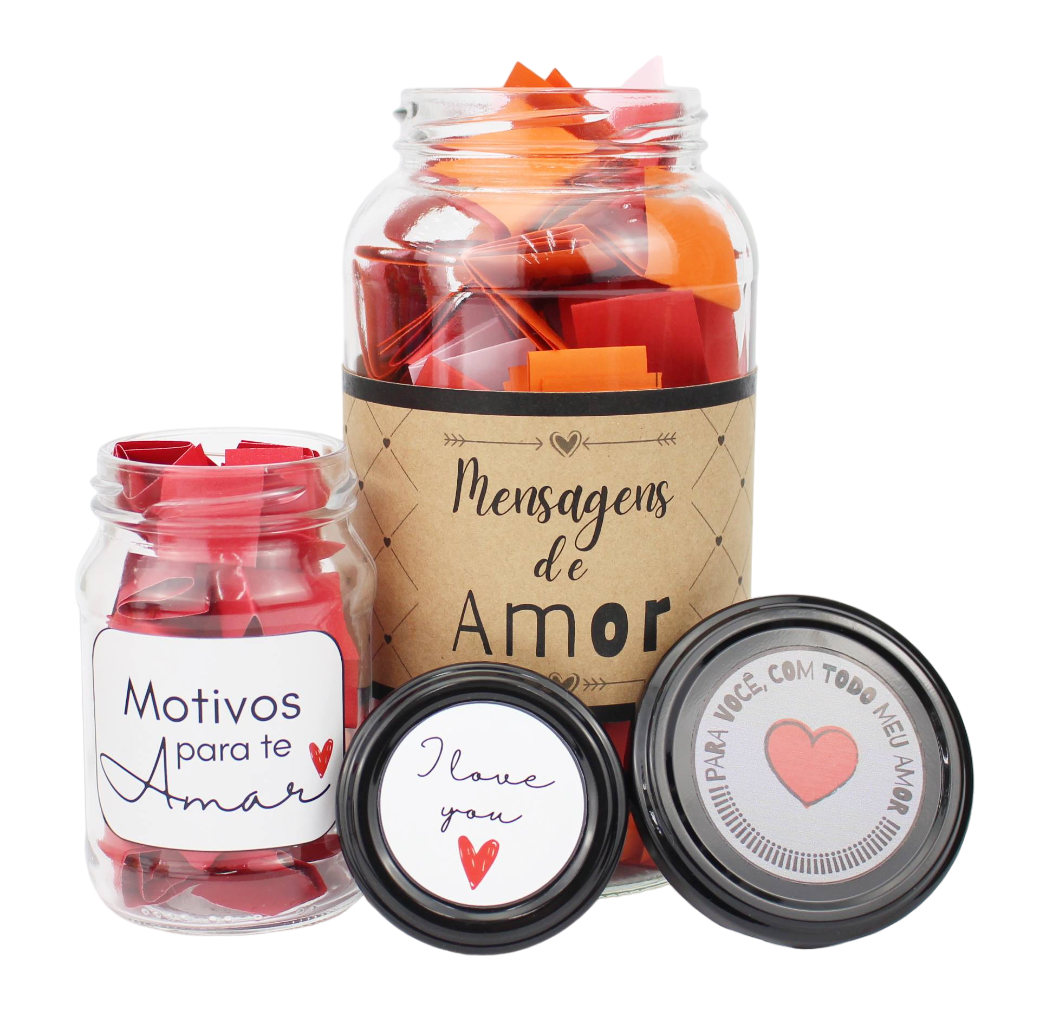 Kit de Potes de Mensagens para o Dia dos Namorados: Celebrando o Amor