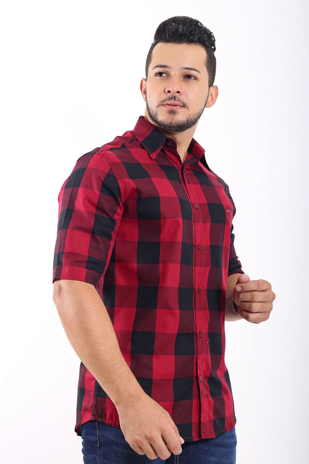 Camisa xadrez masculina 100% algodão fio 50 - Rolca Camisaria - as melhores  tendência de camisas e camisetas.