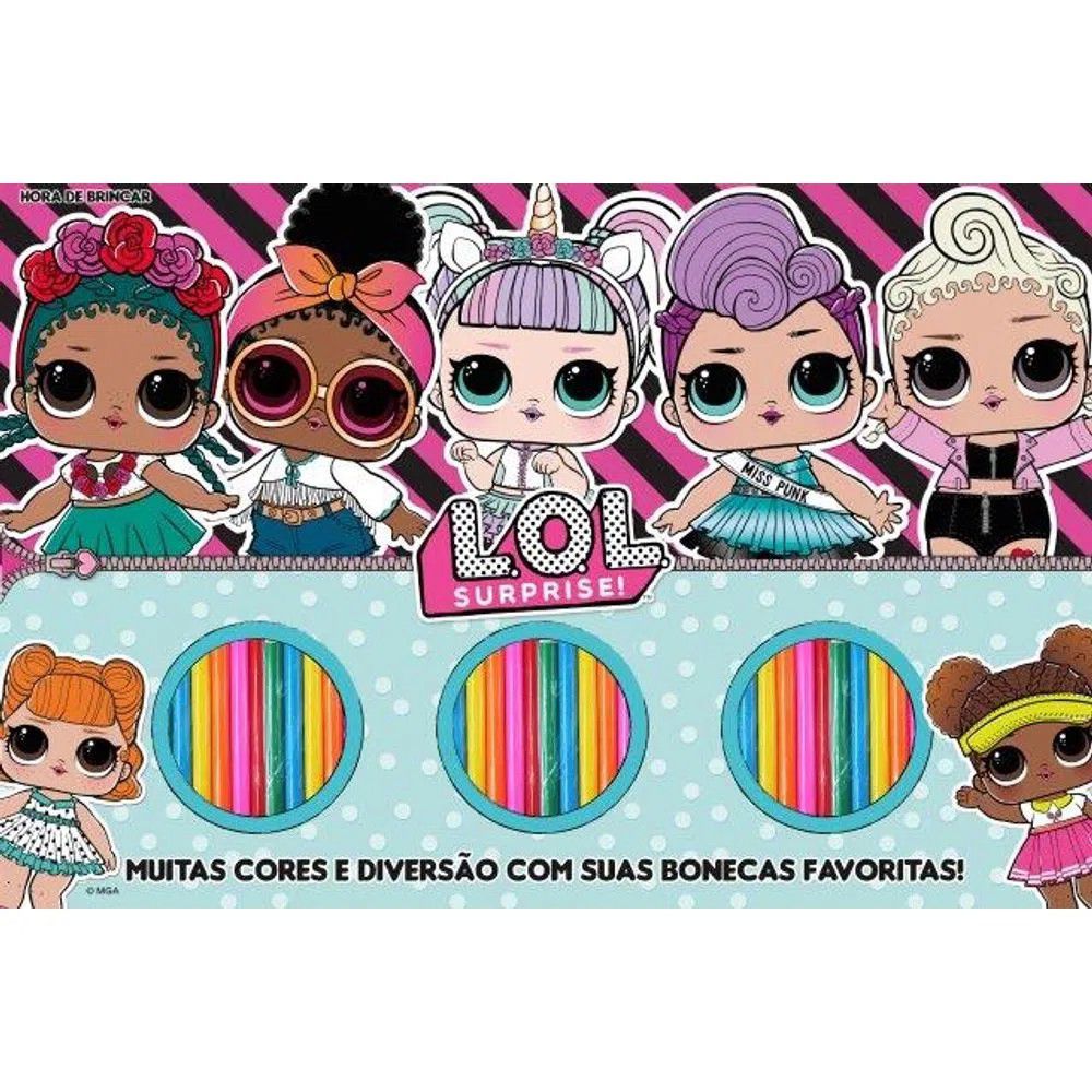 L.o.l. surprise - megaprancheta para colorir com a