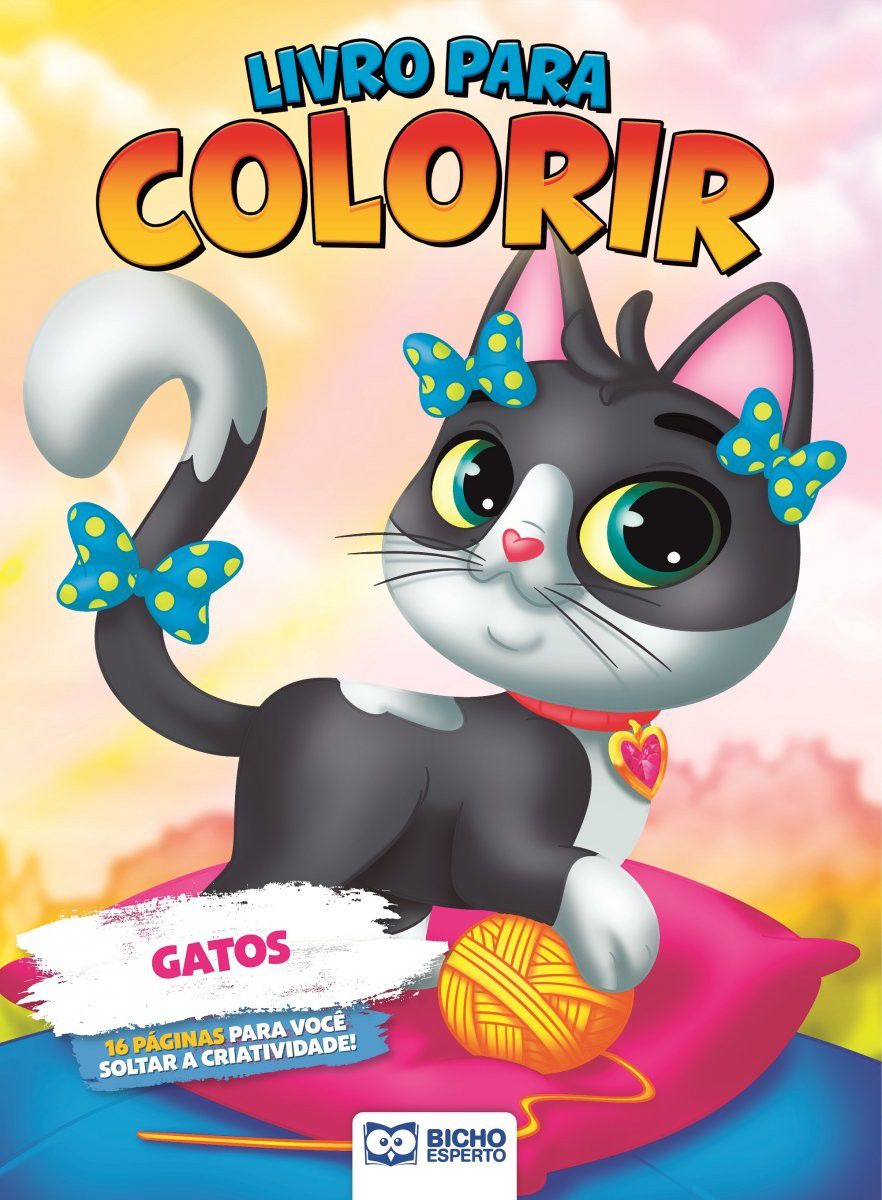 Kit 10 Livros Para Colorir Hello Kitty Festa das Cores Atacado