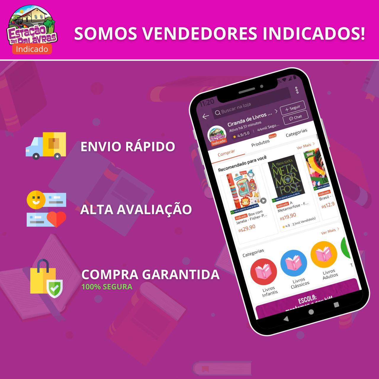Box com 10 Livrinhos - Coleção Primeira Biblioteca - Atacado de Livros