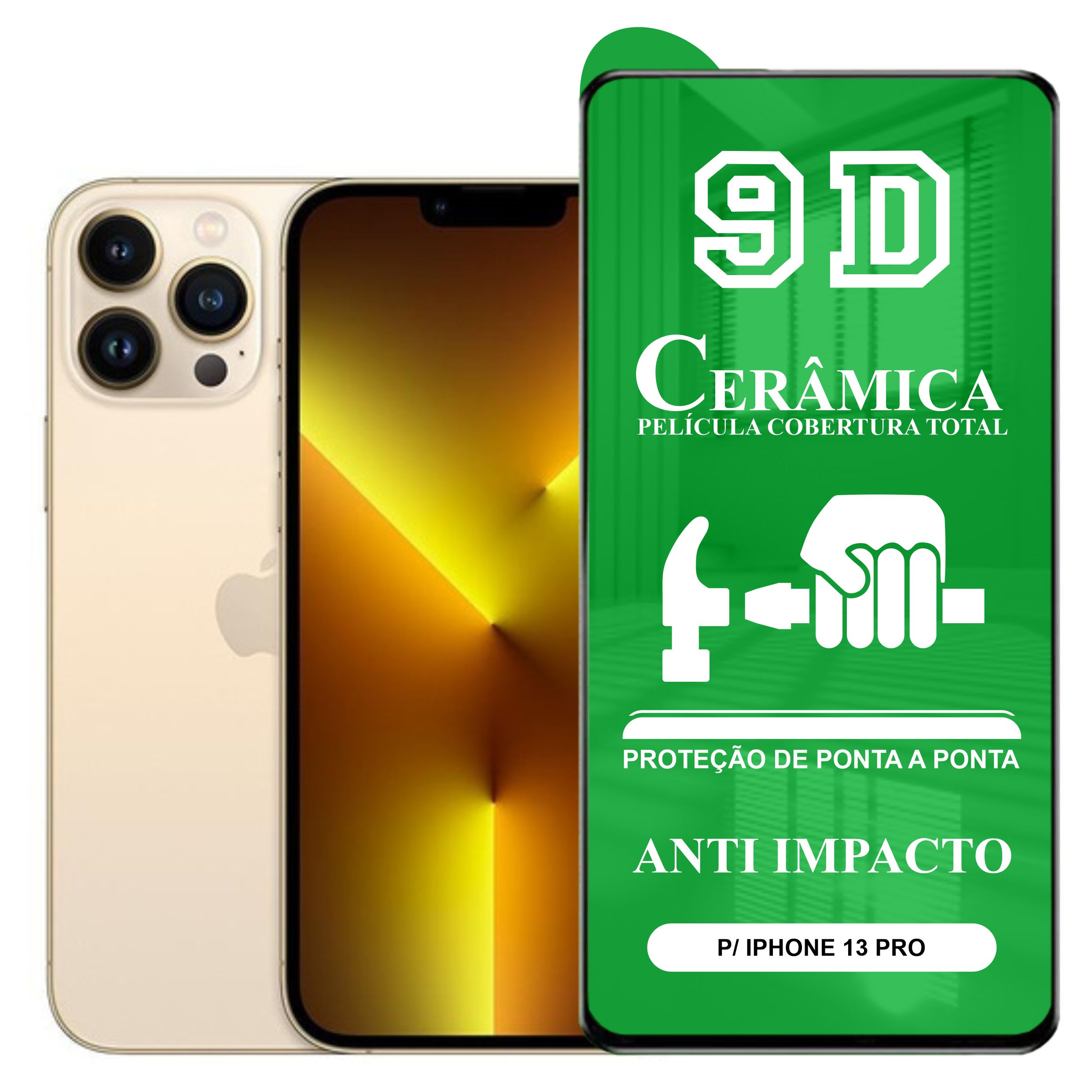 Pelicula iphone 13 pro max / 13 Pro NanoGel Gel + Kit limpeza