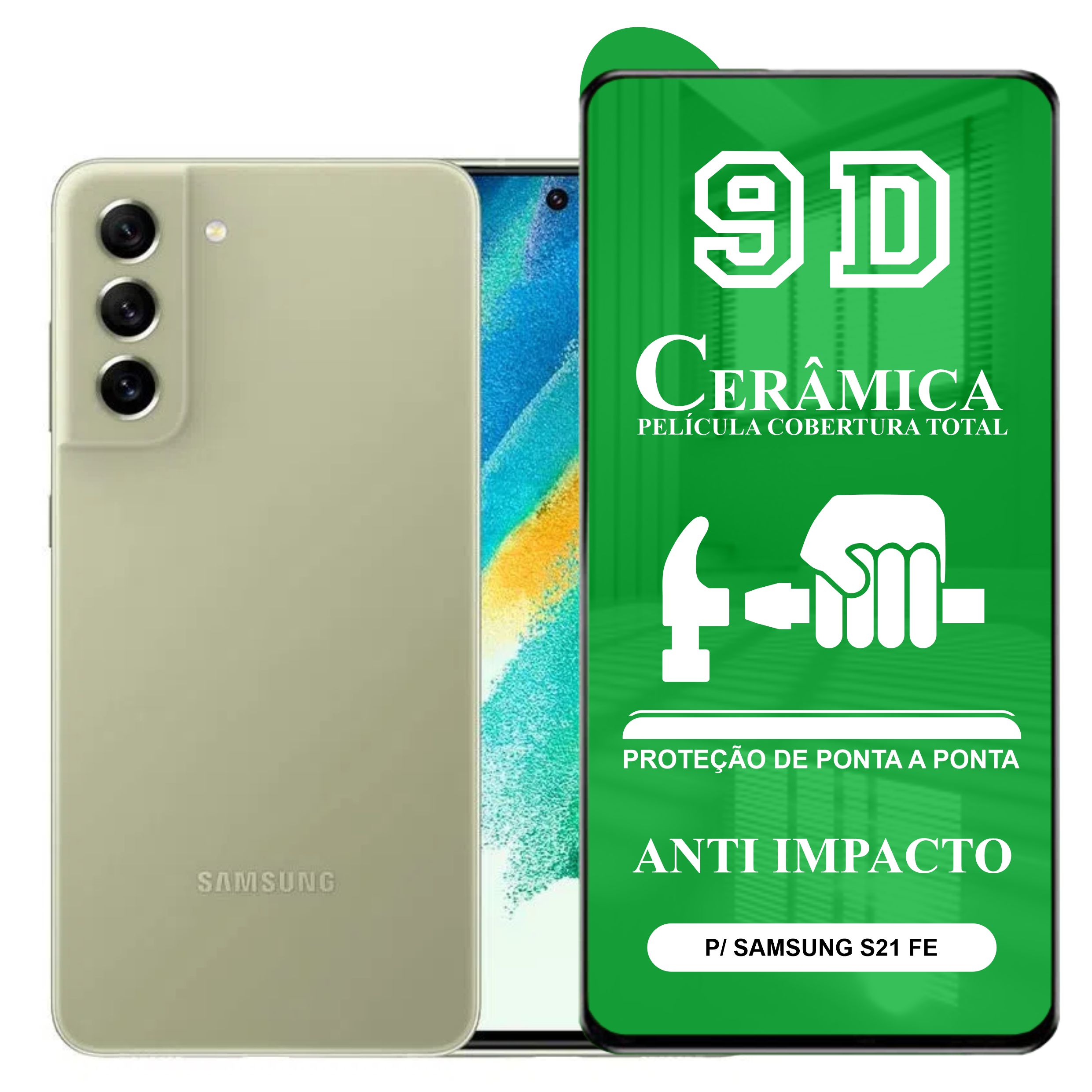 Película D Cerâmica P Samsung Galaxy S FE Protetora Anti Impacto Chroma Tech Loja Oficial