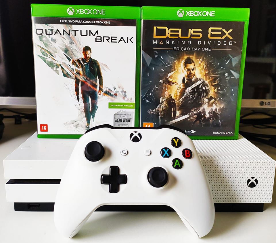 Xbox One S 1tb Seminovo + 2 Jogos Físicos Garantia E Nf