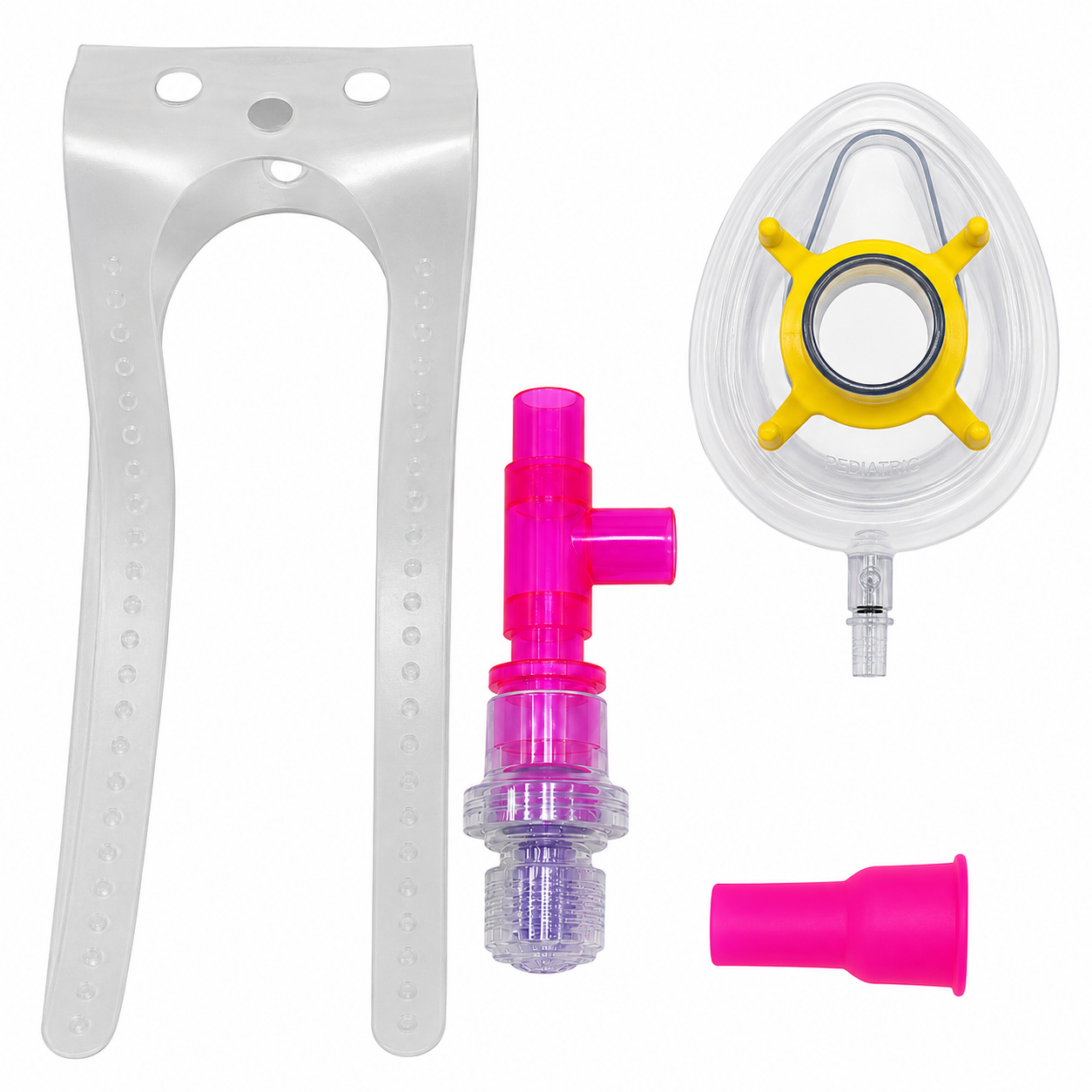 Kit EPAP Completo para Terapia Respiratória - Rosa - Med Flex Online