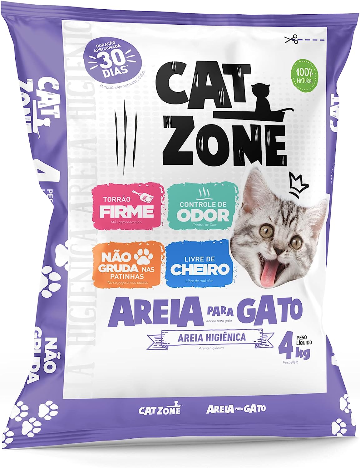 Caixona de Areia Cinza Pet Games - Bandeja Higiênica para Gatos