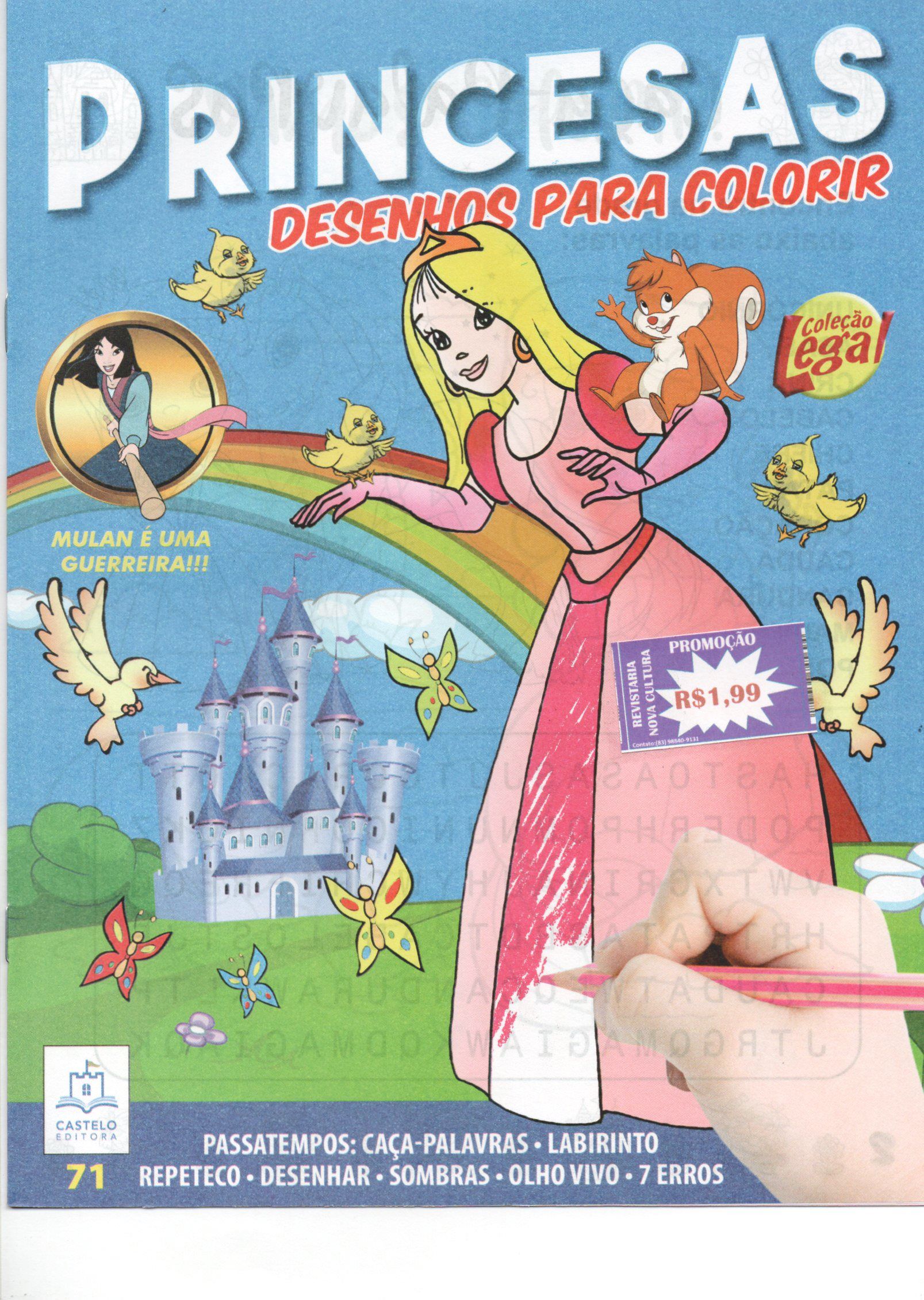 COLORIR PRINCESAS ED.70 - revistaria nova cultura