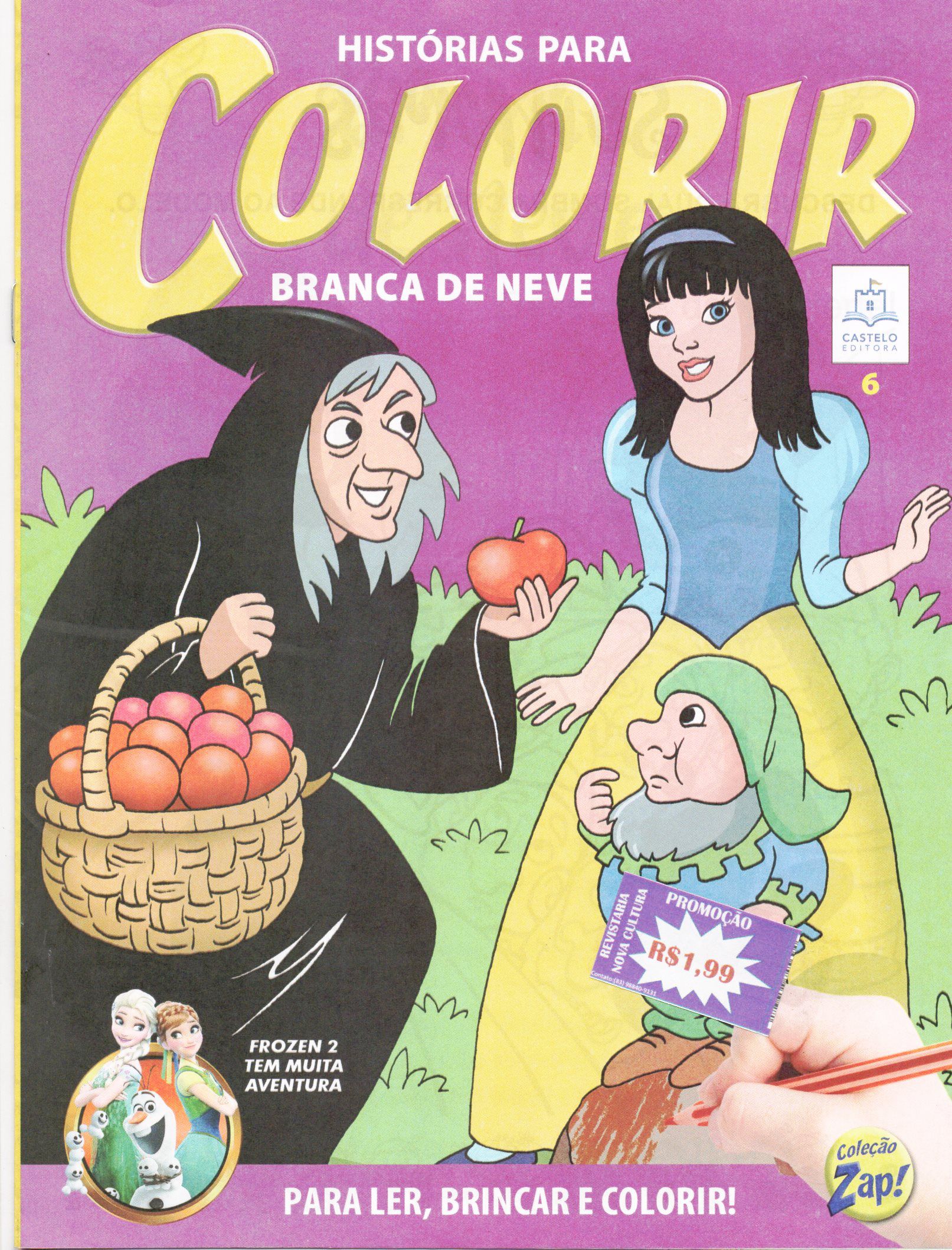 Branca de Neve para colorir