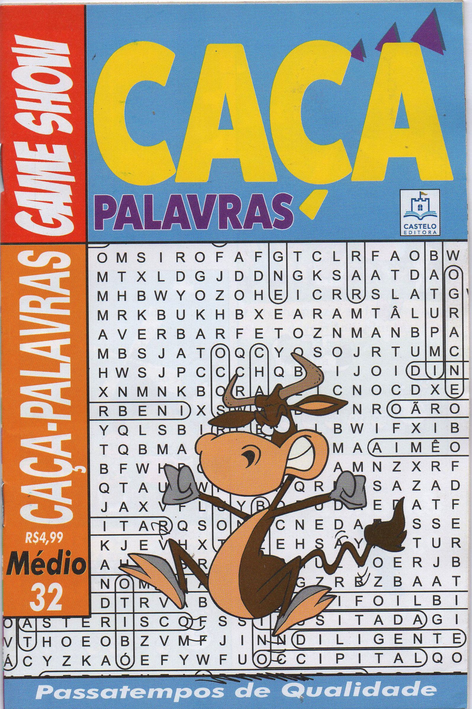 CAÇA PALAVRA GAME SHOW (NIVEL MEDIO) ED.32 - revistaria nova cultura