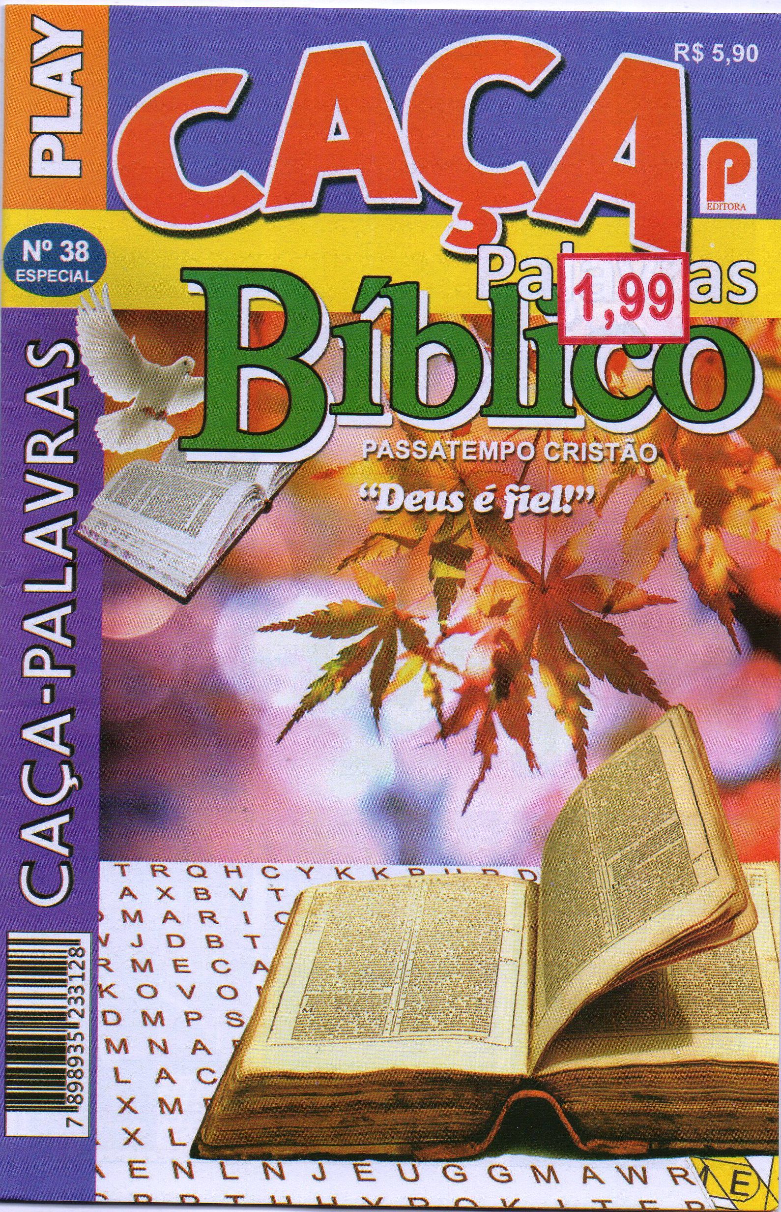 CAÇA PALAVRA BIBLICO PLAY ED.38 - revistaria nova cultura