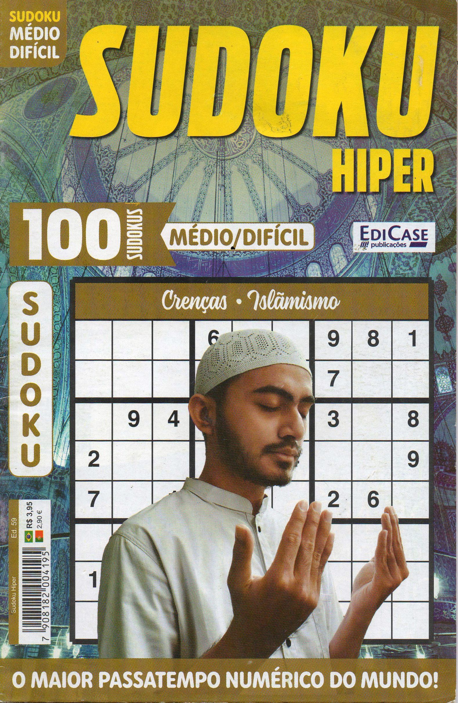 Livro Sudoku Edição 16 - Médio/Difícil - 6 Jogos Página - Edicase