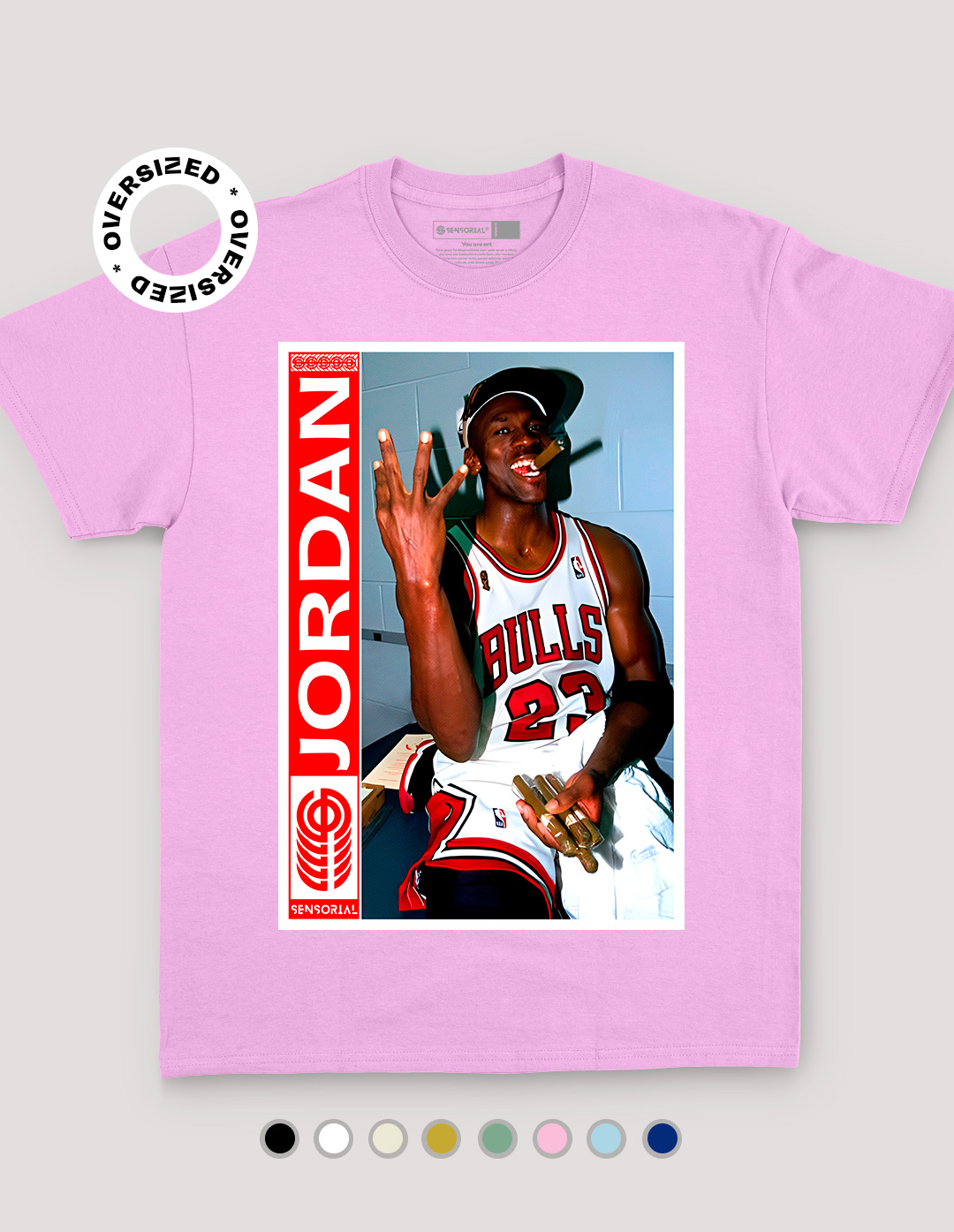 Camiseta Oversized Michael Jordan - Sensorial, camisetas