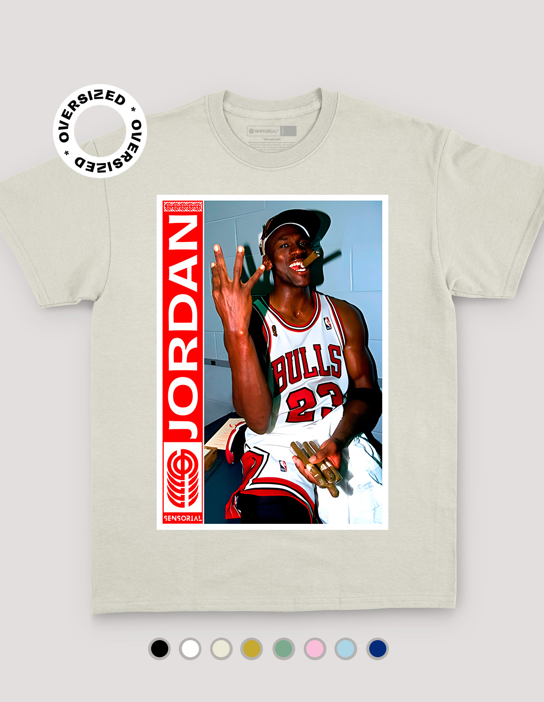Camiseta Oversized Michael Jordan Sensorial camisetas exclusivas compre online