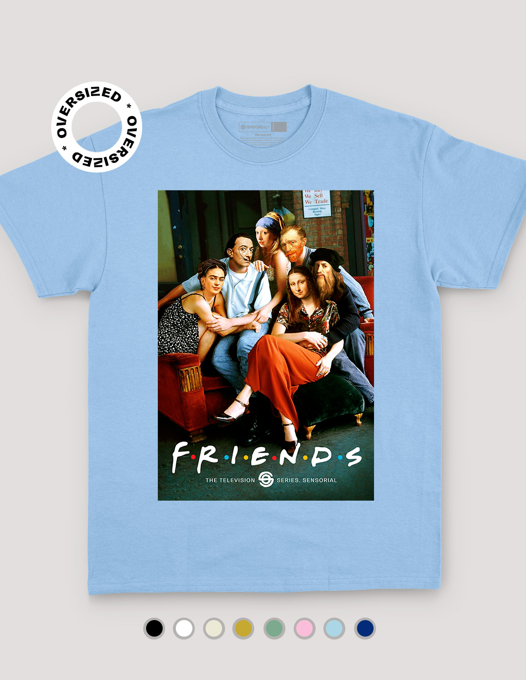 Camiseta Oversized Friends - Sensorial, camisetas exclusivas