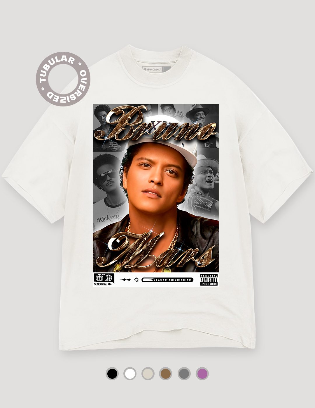 Camiseta Oversized Tubular Bruno Mars - Sensorial, camisetas