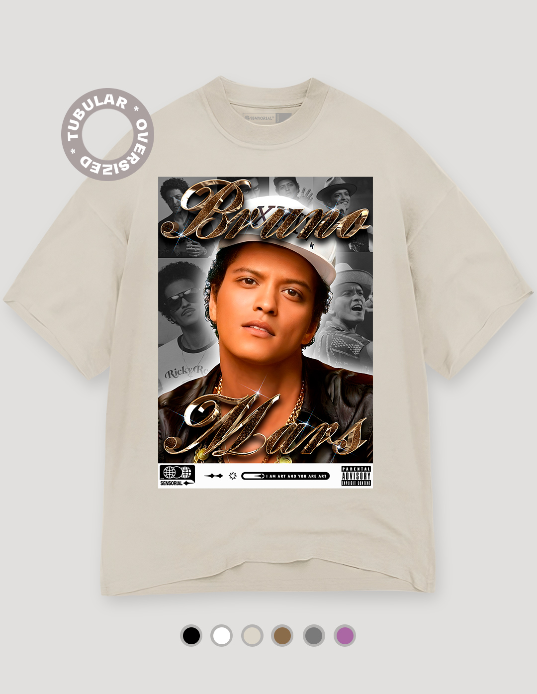 Camiseta Oversized Tubular Bruno Mars - Sensorial, camisetas