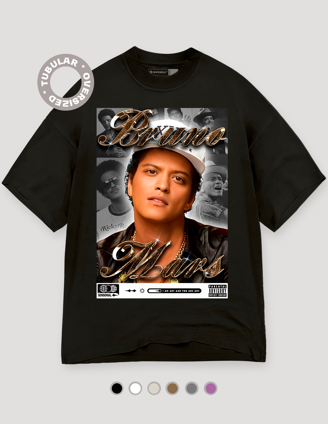 Camiseta Oversized Tubular Bruno Mars - Sensorial, camisetas