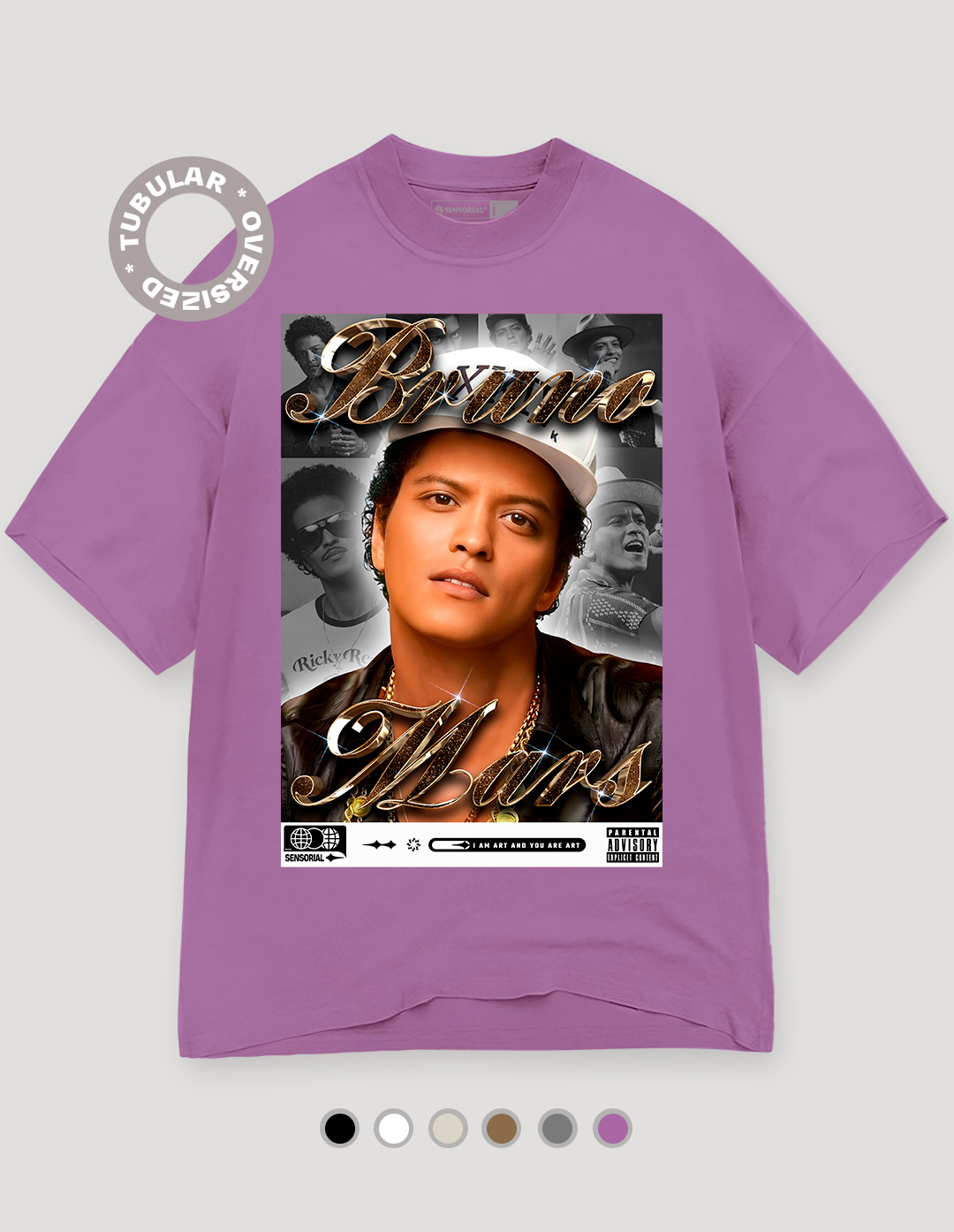 Camiseta Oversized Tubular Bruno Mars - Sensorial, camisetas