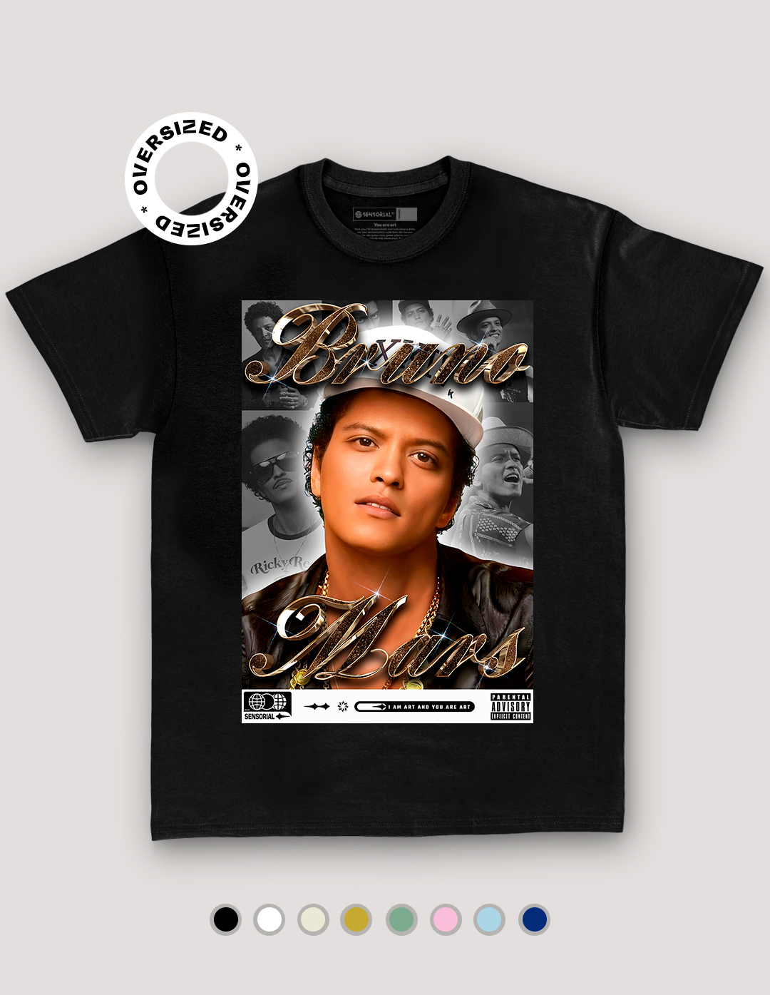 Camiseta Oversized Bruno Mars The Town - Sensorial, camisetas exclusivas,  compre online