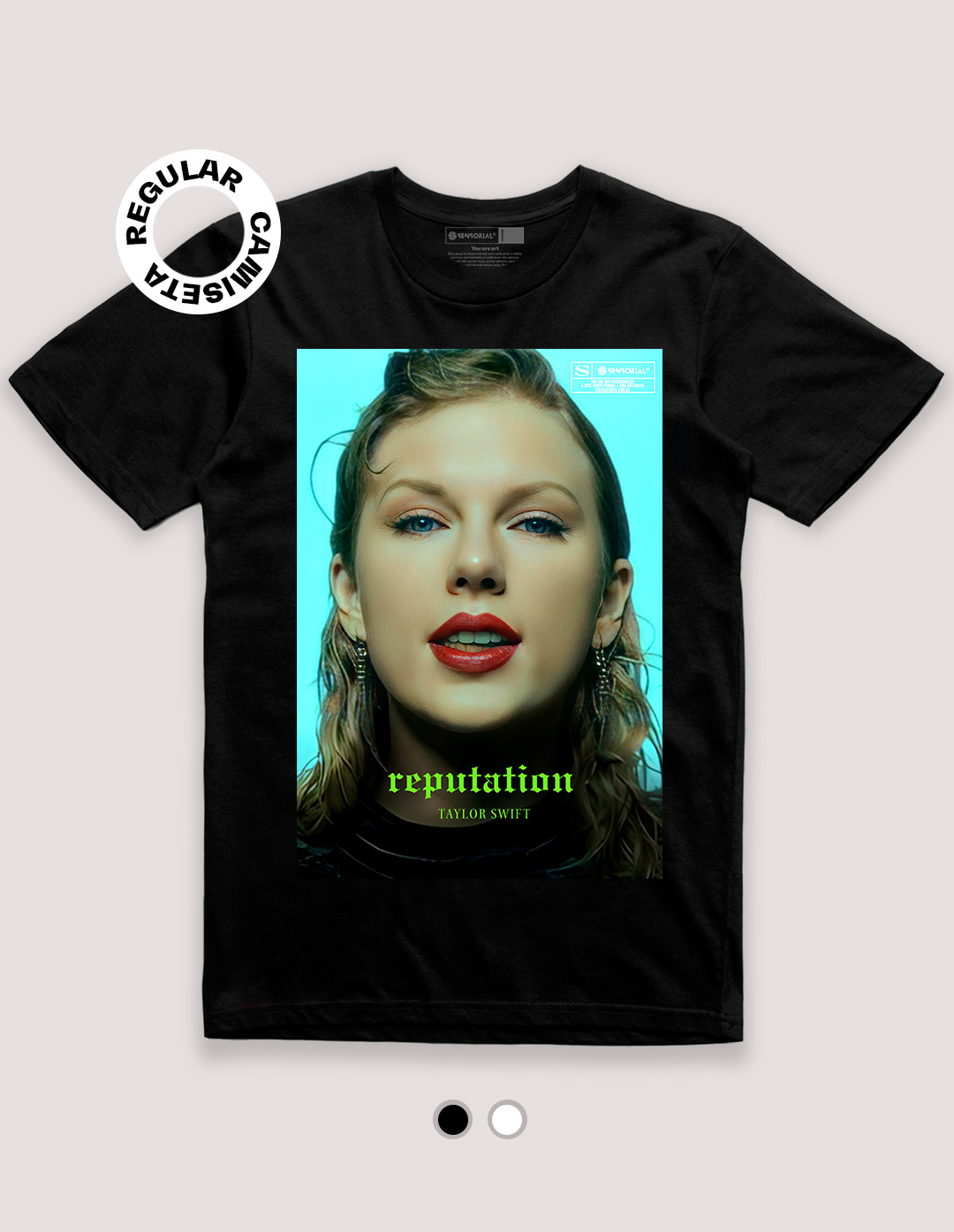 Camiseta Taylor Swift Reputation Face - Sensorial, camisetas exclusivas,  compre online