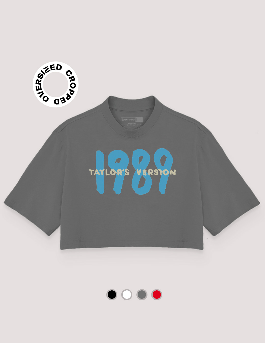 Cropped Oversized Taylor Swift 1989 - Sensorial, camisetas