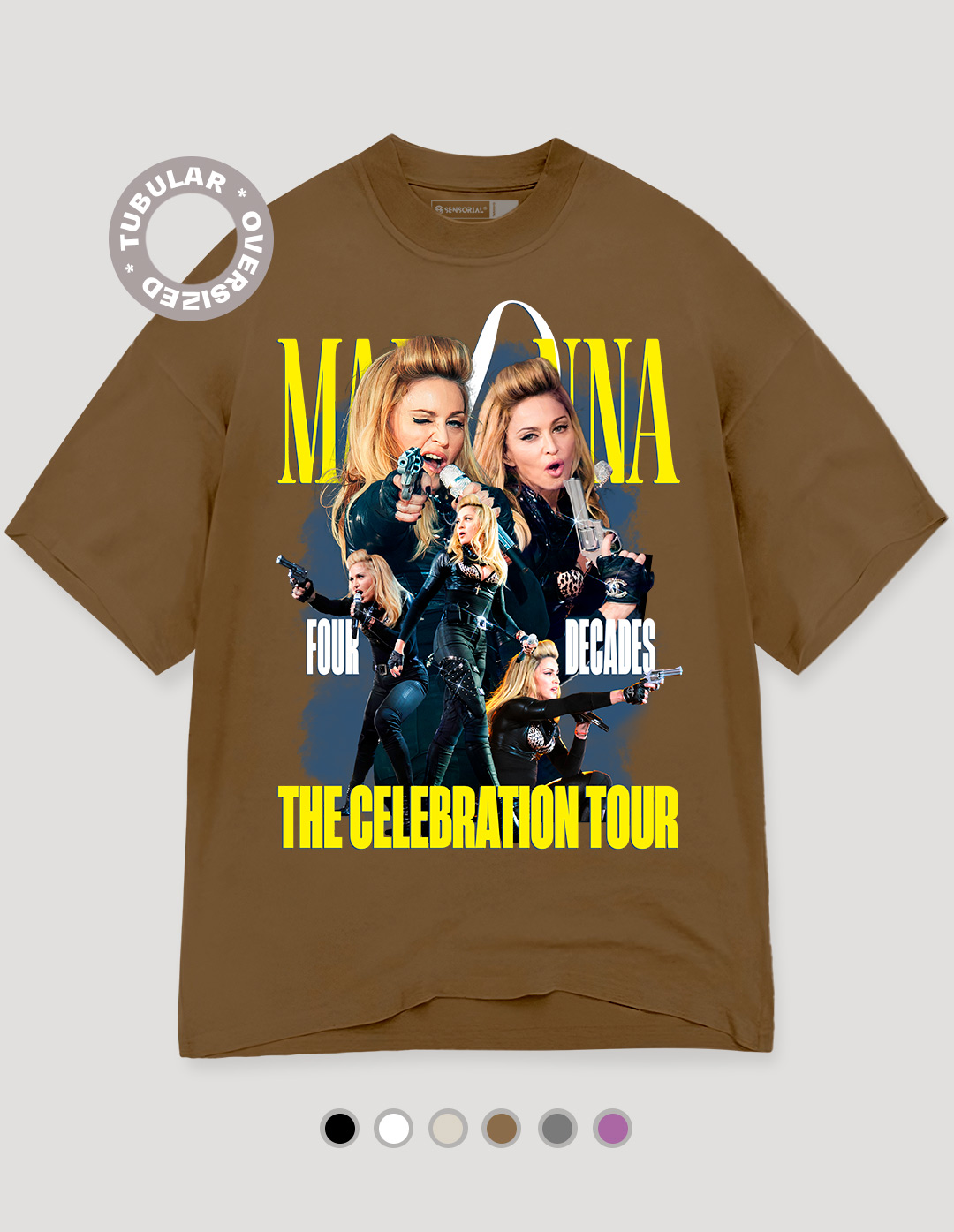 Camiseta Oversized Tubular Madonna Celebration Tour - Sensorial