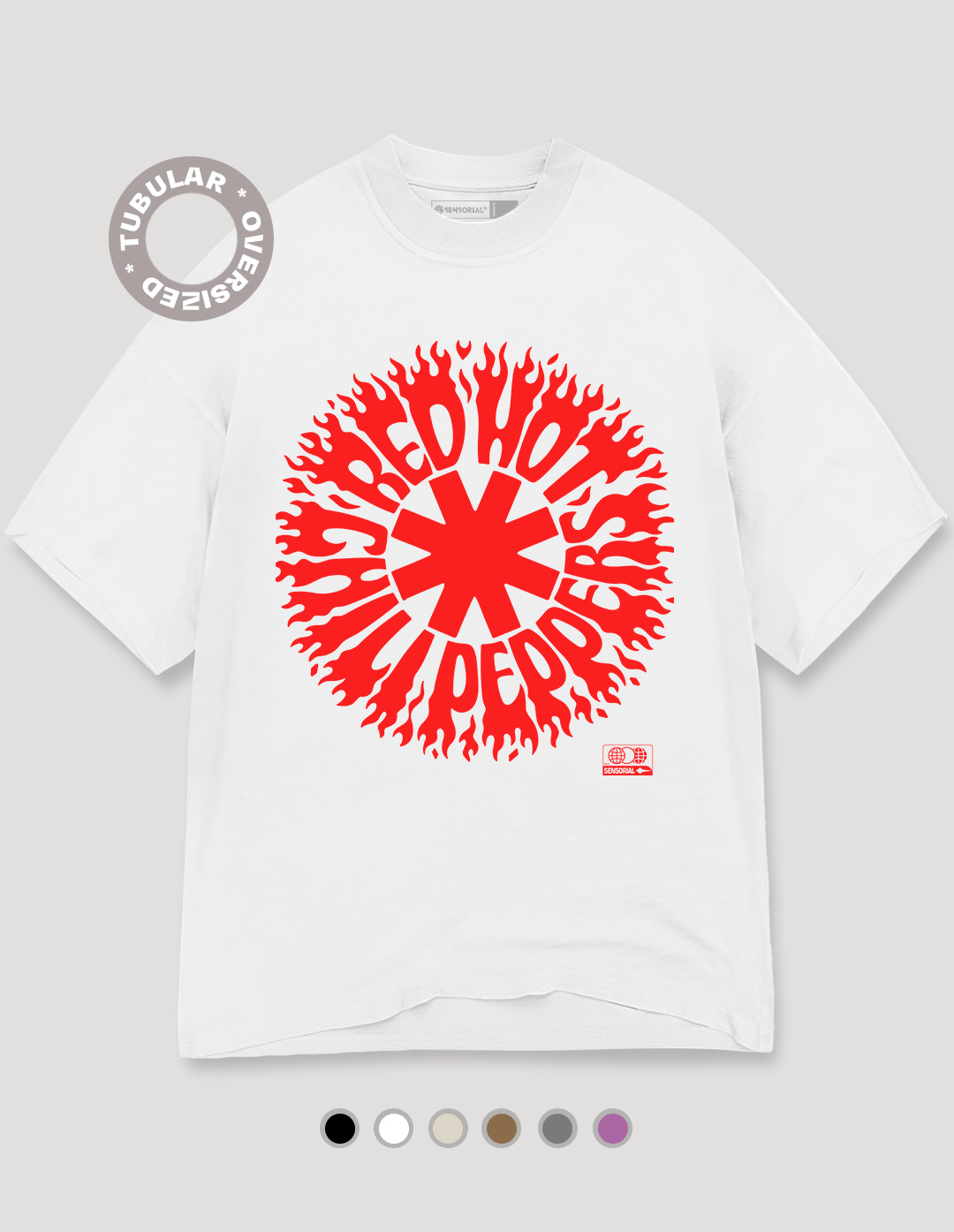 Camiseta Oversized Tubular Red Hot Chili Peppers Tour 2023