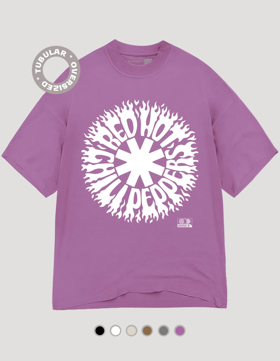 Camiseta Oversized Tubular Red Hot Chili Peppers Tour 2023