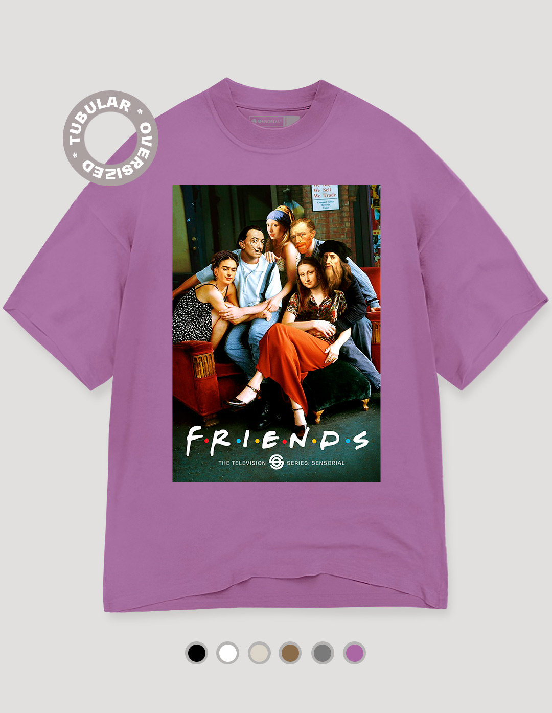Camiseta Oversized Tubular Friends - Sensorial, camisetas