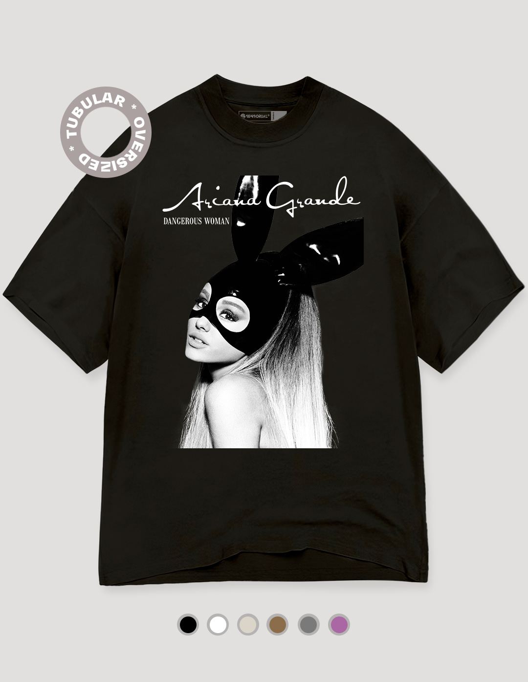 Camiseta Oversized Tubular Ariana Grande Dangerous Woman