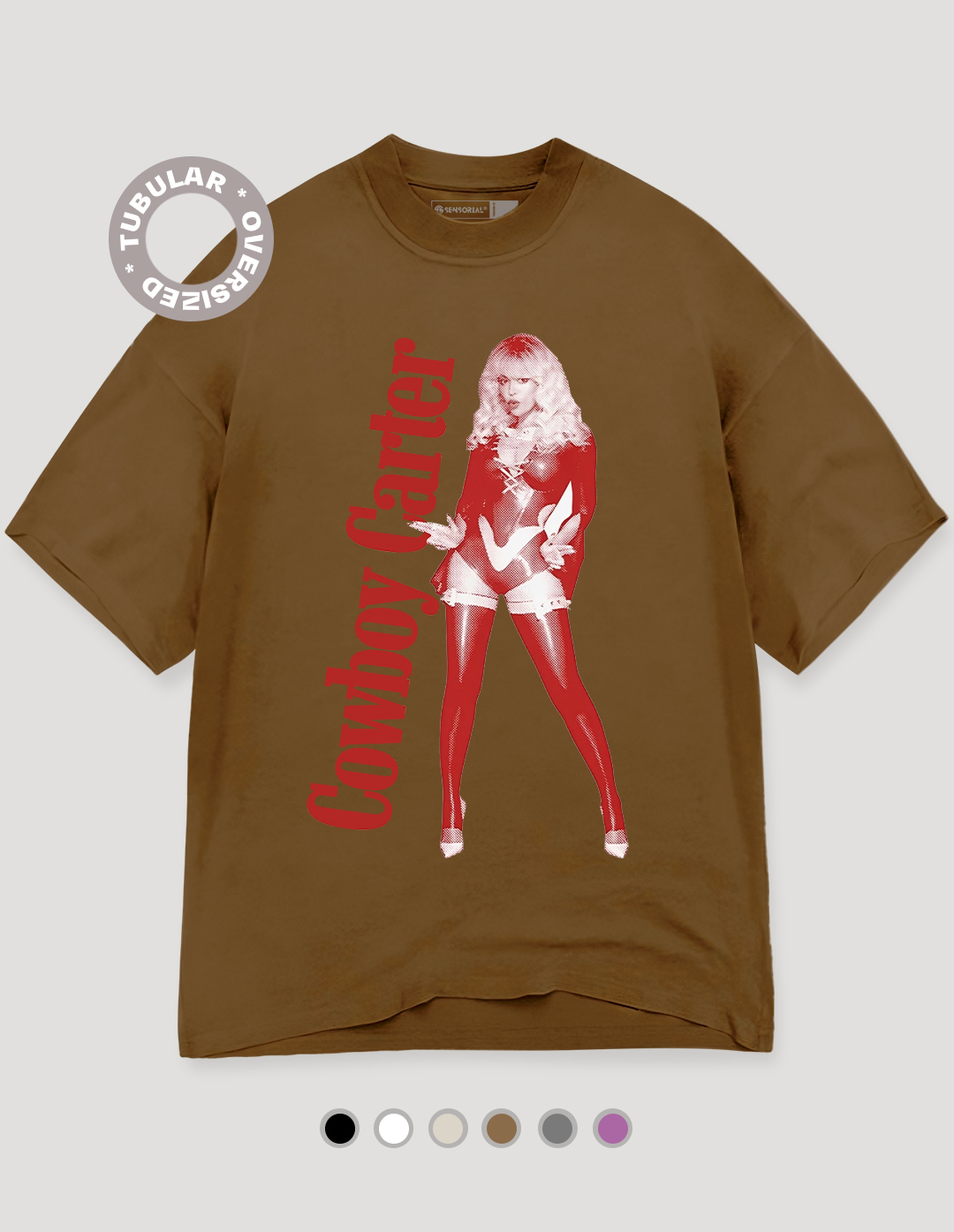 Camiseta Oversized Tubular Beyoncé Cowboy Carter Texas - Sensorial