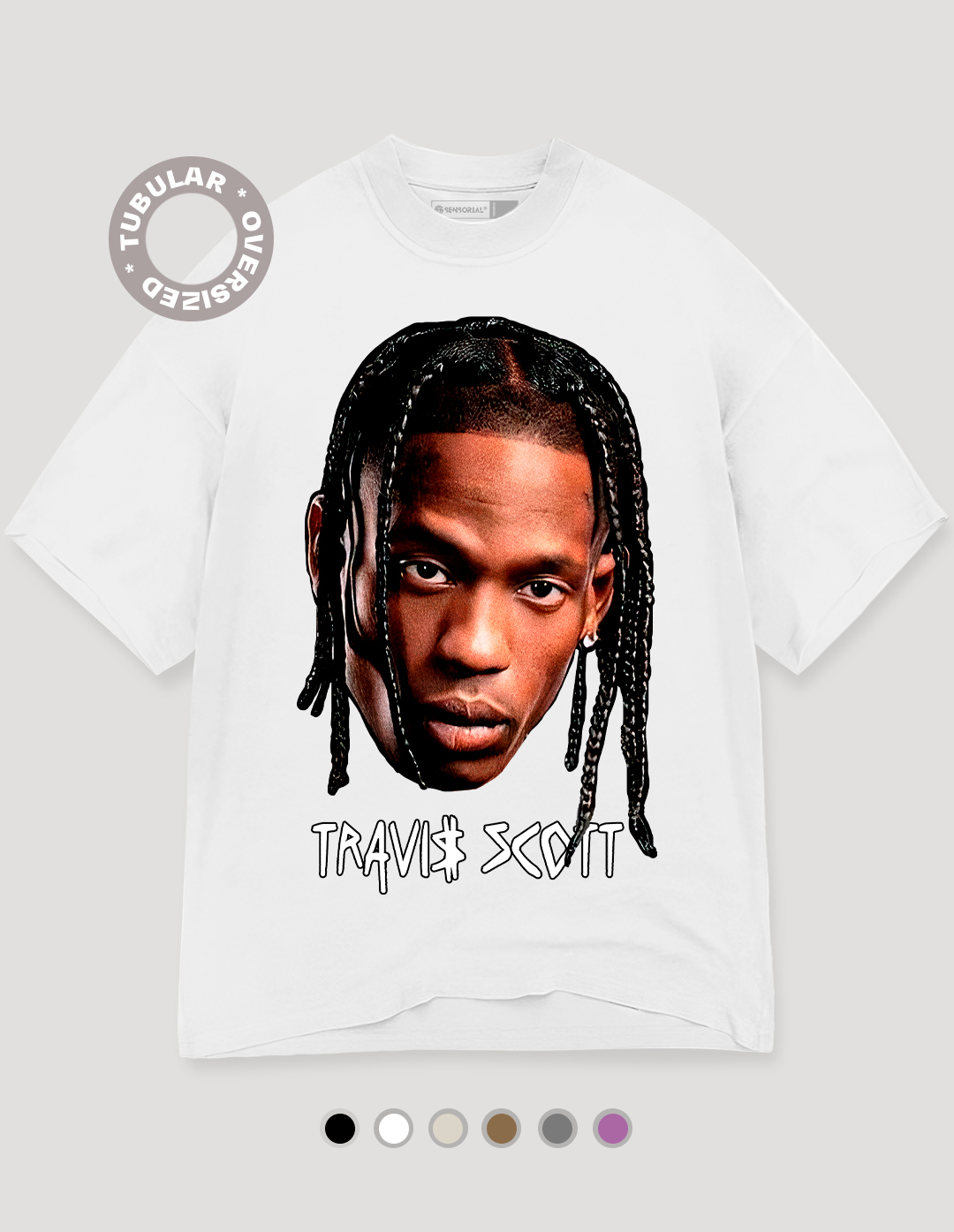 Camiseta Oversized Tubular Travis Scott La Flame - Sensorial