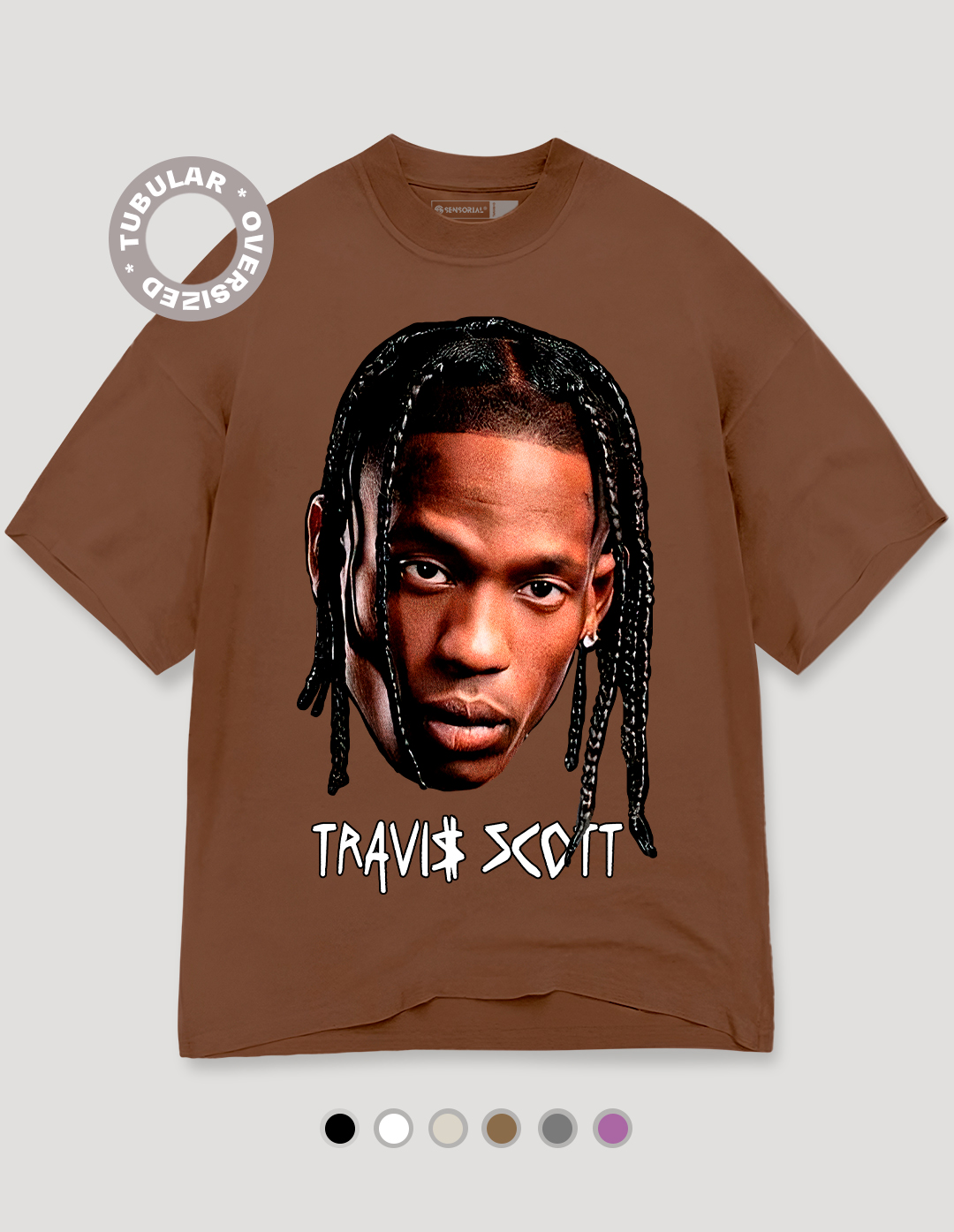 Camiseta Oversized Tubular Travis Scott La Flame - Sensorial