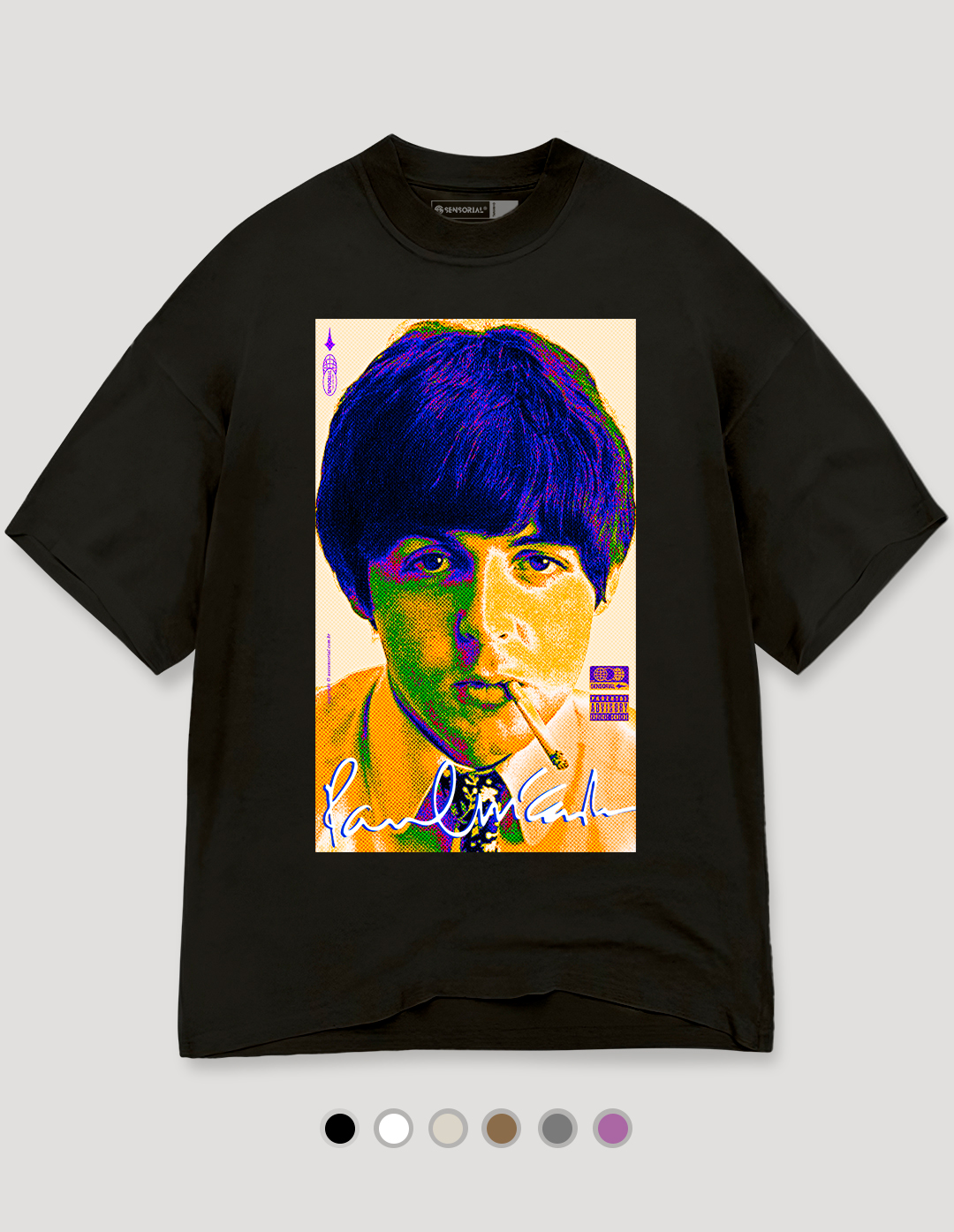 Camiseta Oversized Tubular Paul McCartney The Beatles - Sensorial