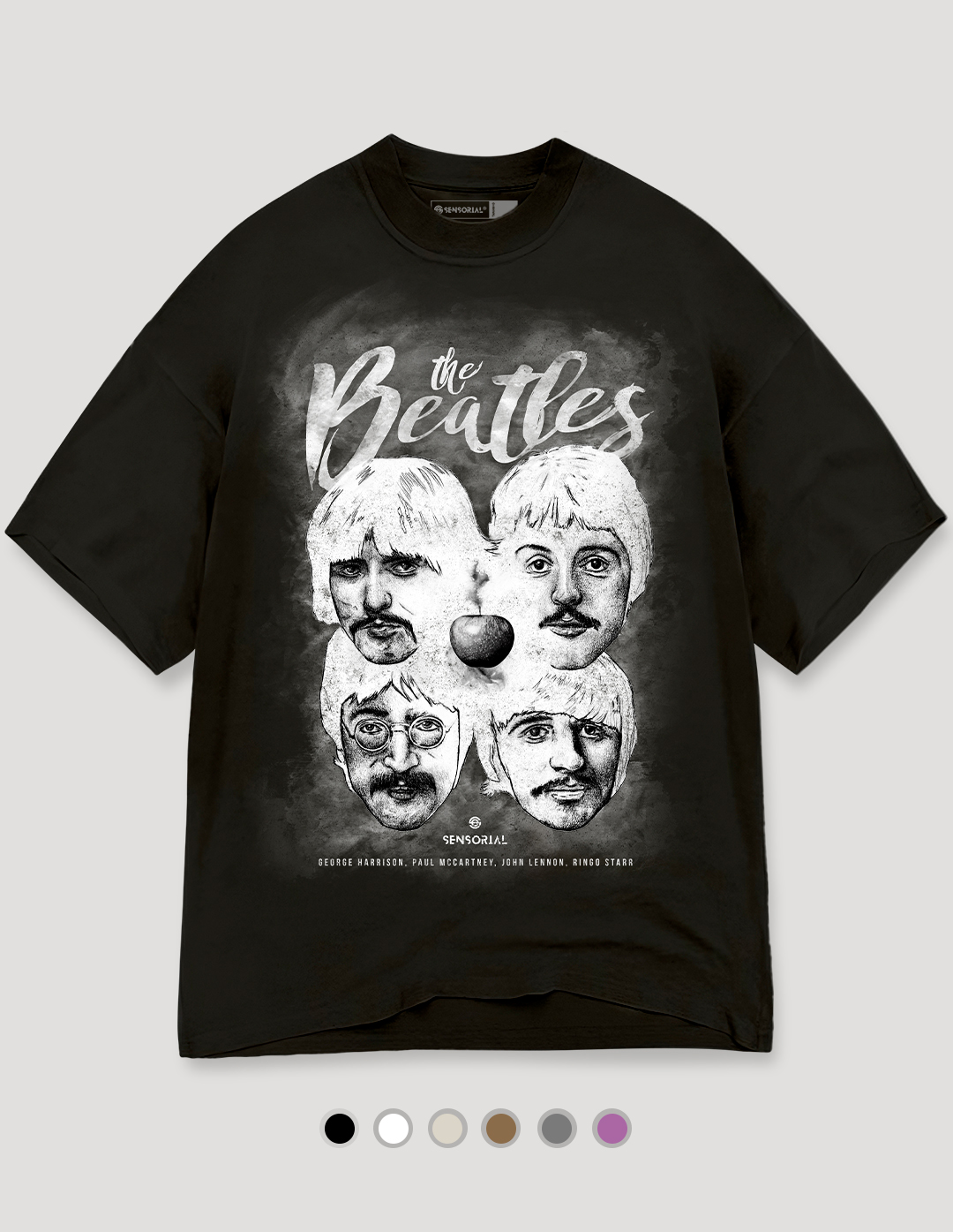 Camiseta Oversized Tubular The Beatles Apple - Sensorial