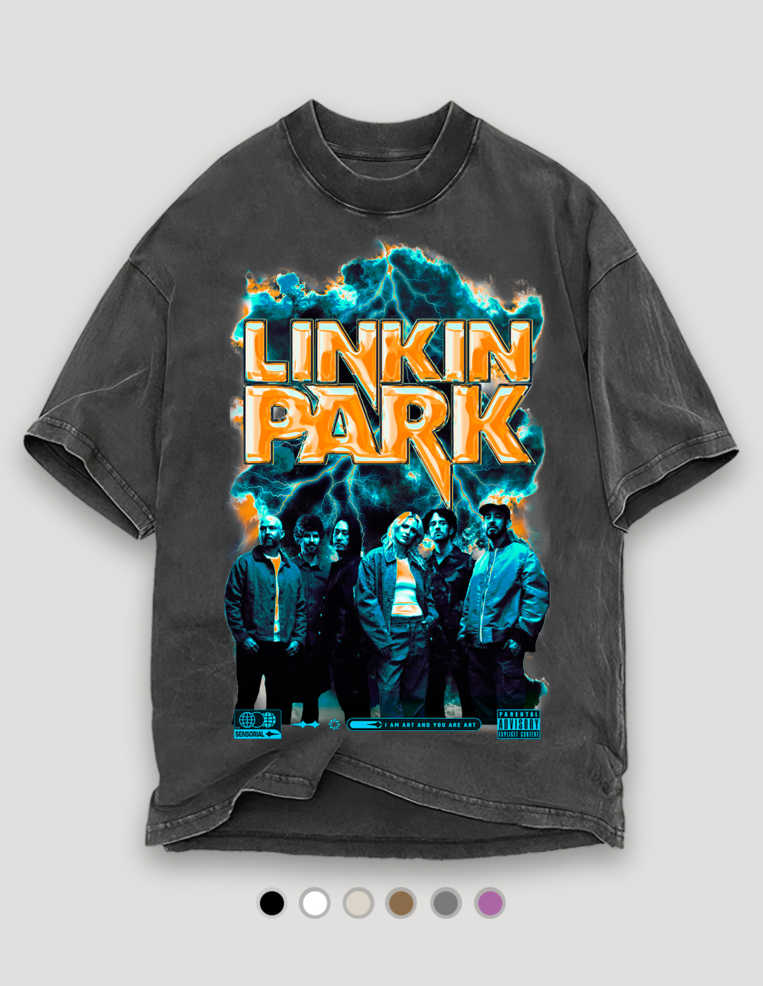 Camiseta Oversized Tubular Linkin Park Tour 2024 - Sensorial
