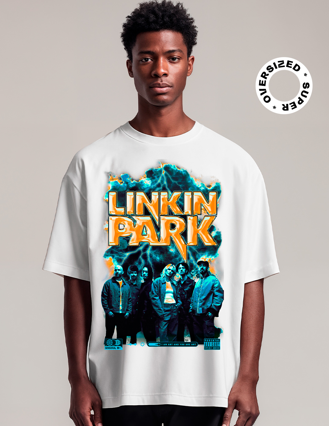 Camiseta Oversized Super Linkin Park Tour 2024 - Sensorial