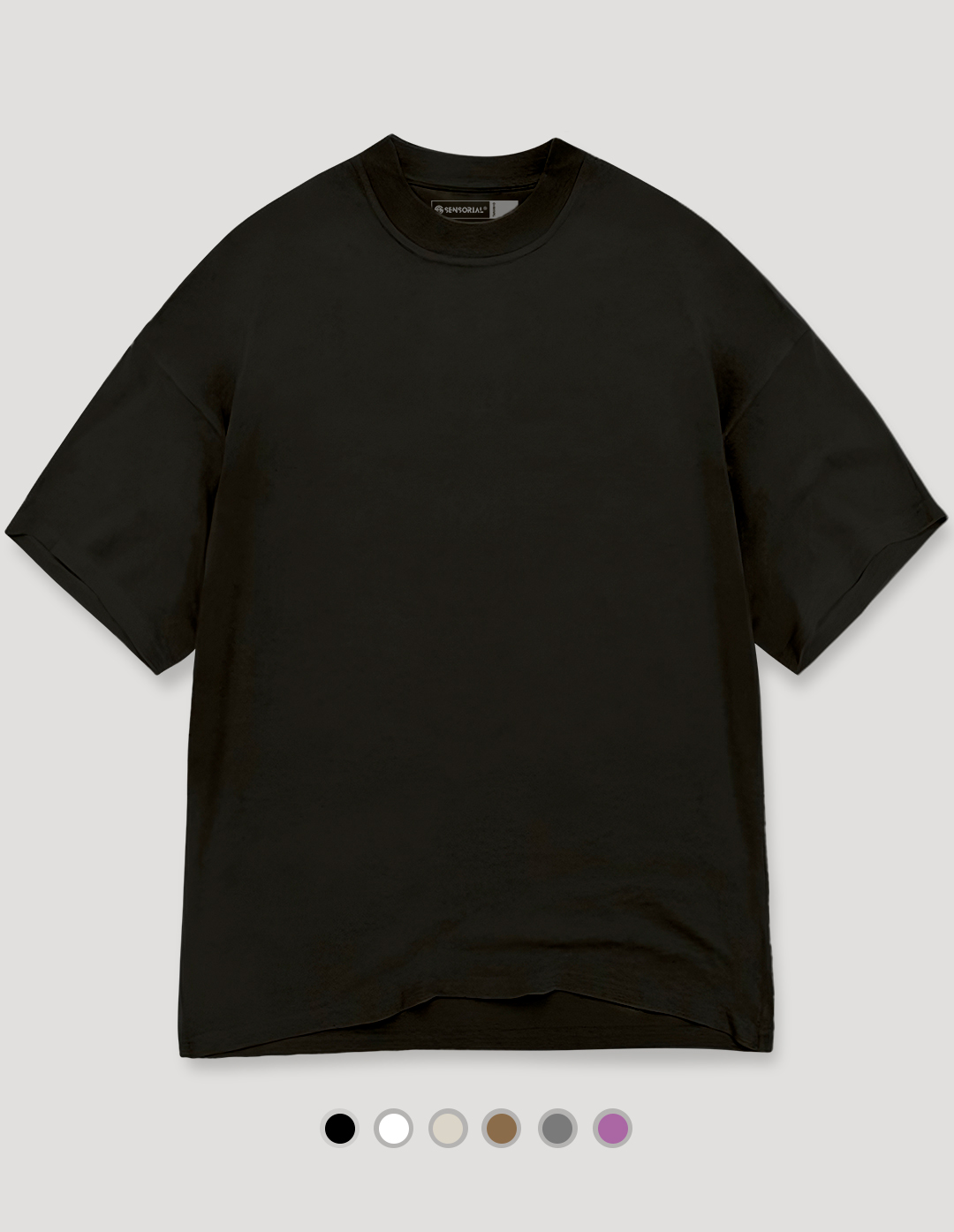 Camiseta Oversized Tubular Lisa - Sensorial, camisetas