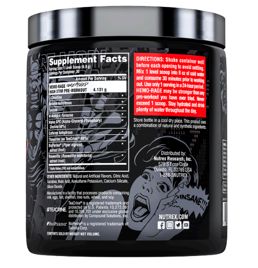 Hemo Rage First Label Hemo-rage 30 doses - Nutrex (importado) - C&B NUTRITION