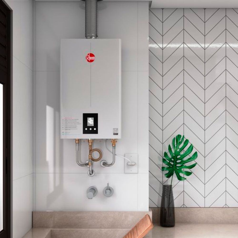 Aquecedor De Água A Gás Digital Rheem 26 Litros GLP Bivolt Branco - A ...