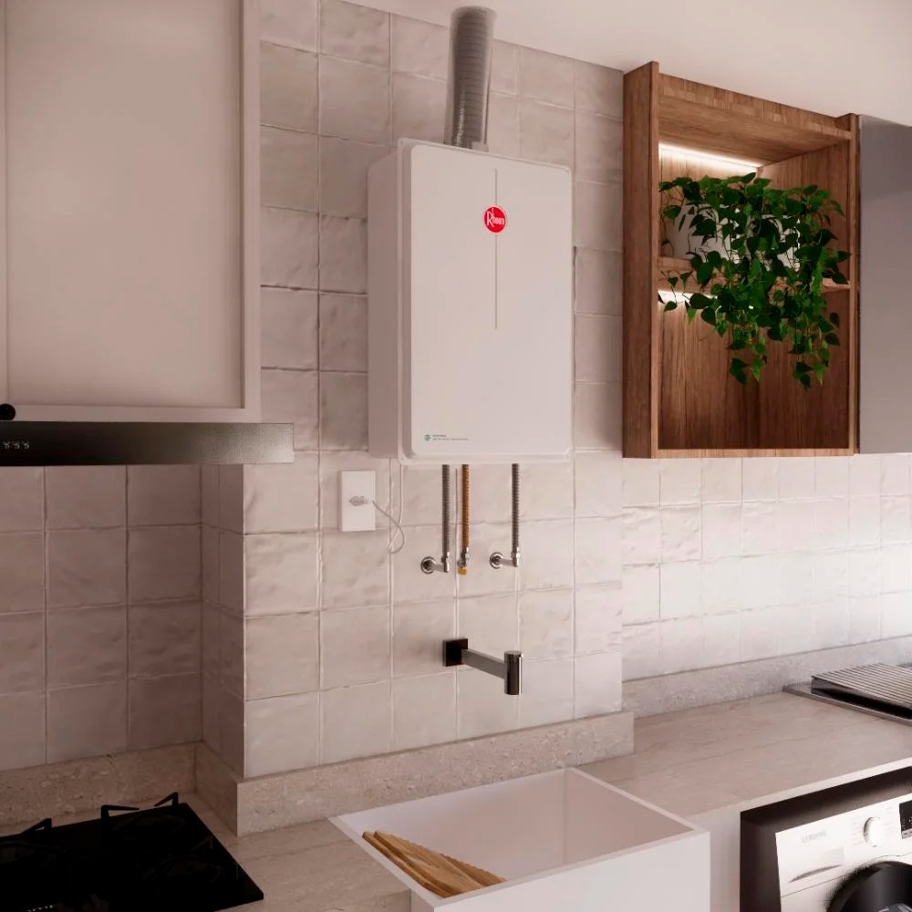 Aquecedor De Água A Gás Digital Rheem 35 Litros GLP Bivolt Para ...