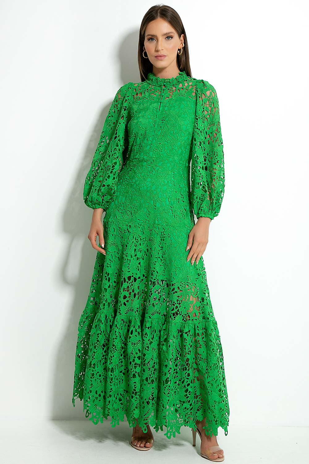Vestido Renda Maia Verde promo - Garden Store