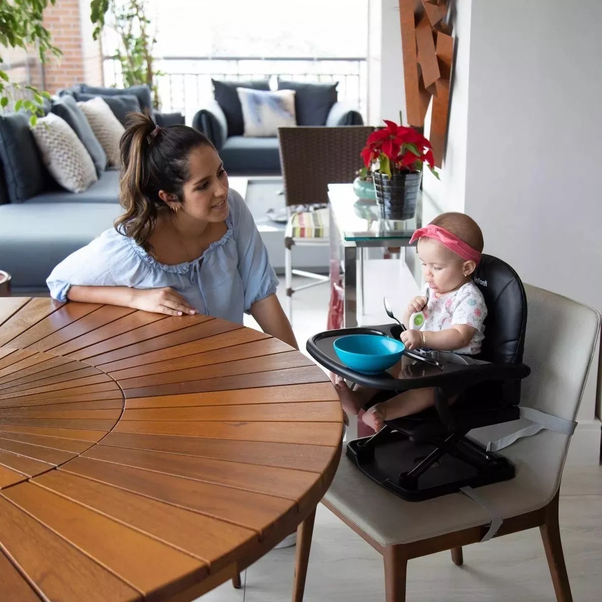 Cadeira De Alimentação Bebe Portátil Compacta Toast - Baby Lover