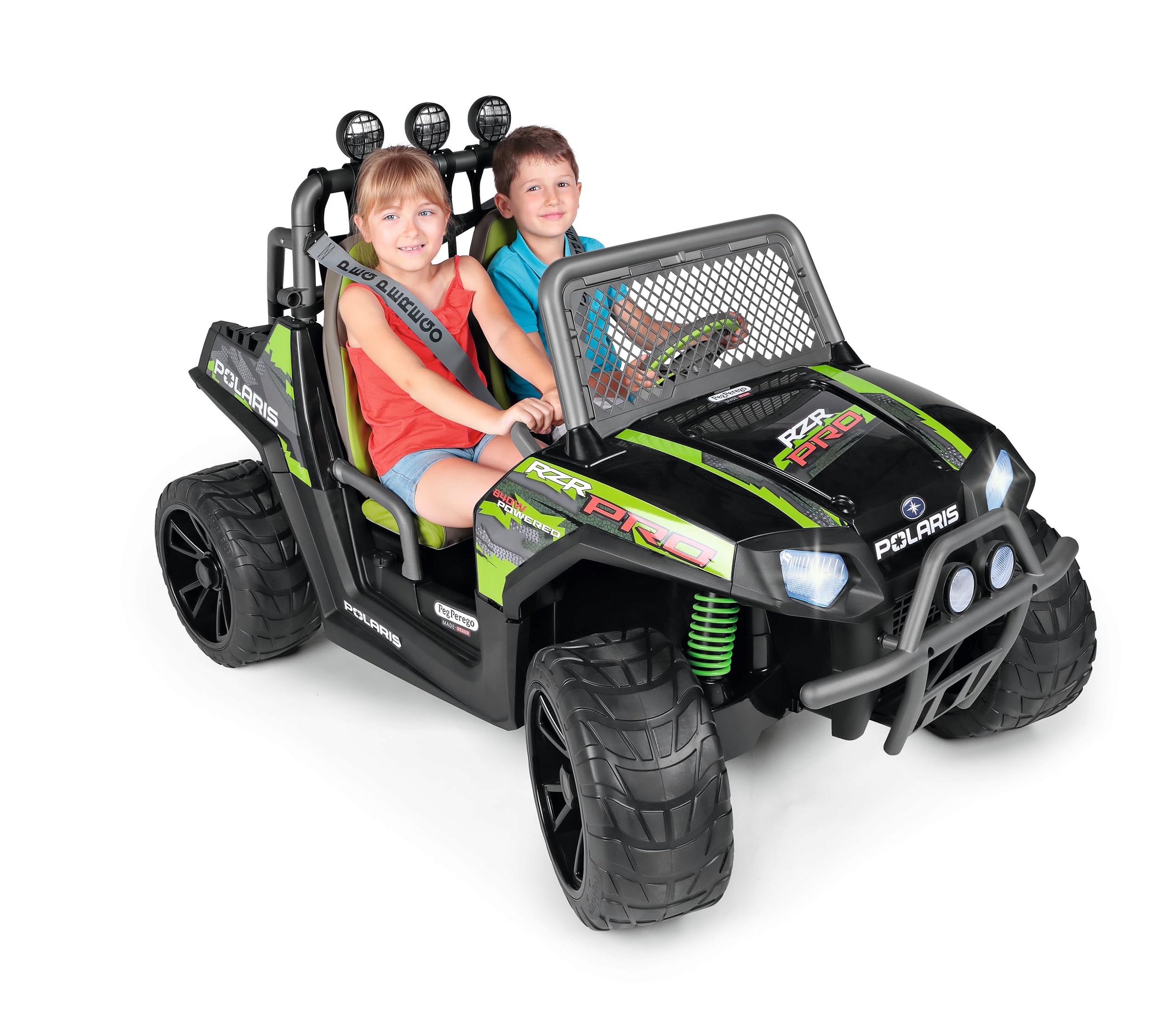Carro Carrinho Elétrico Polaris Rzr pro Green Shadow - Baby Lover
