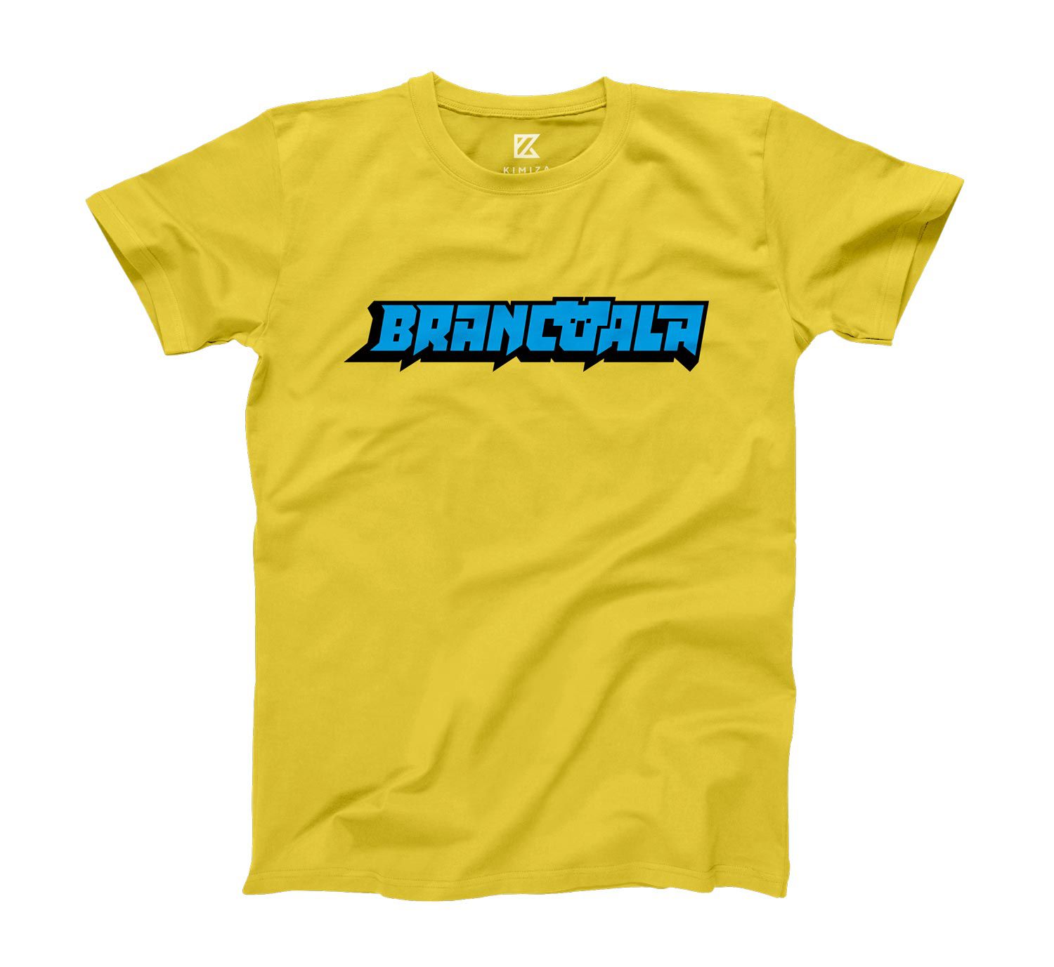 Brancola - Camiseta Infantil r Brancoala Infantil e Juvenil -  Amarela 2, 4, 6, 8, 10 e 12 